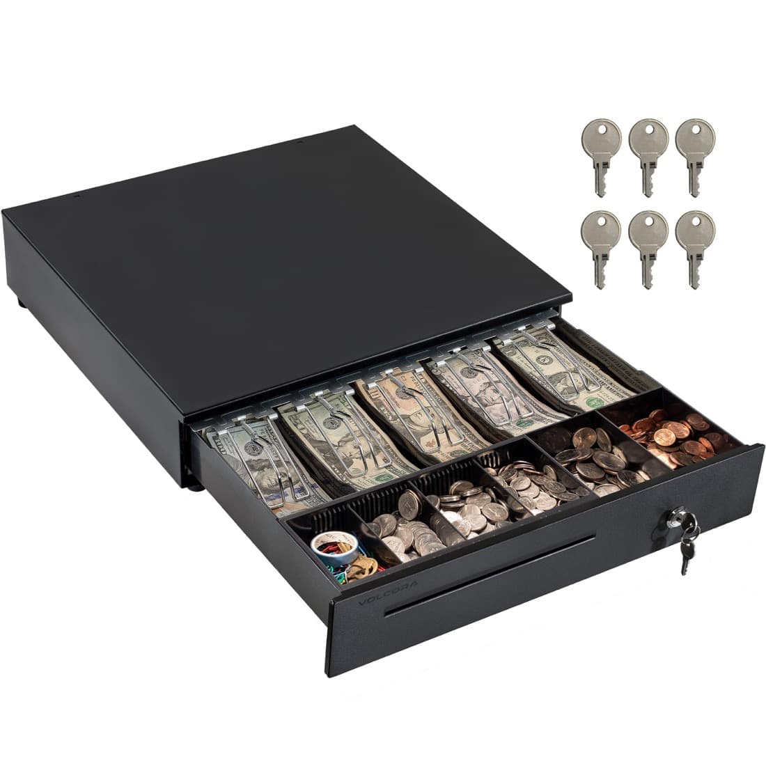 Volcora Cash Drawer 16" Black