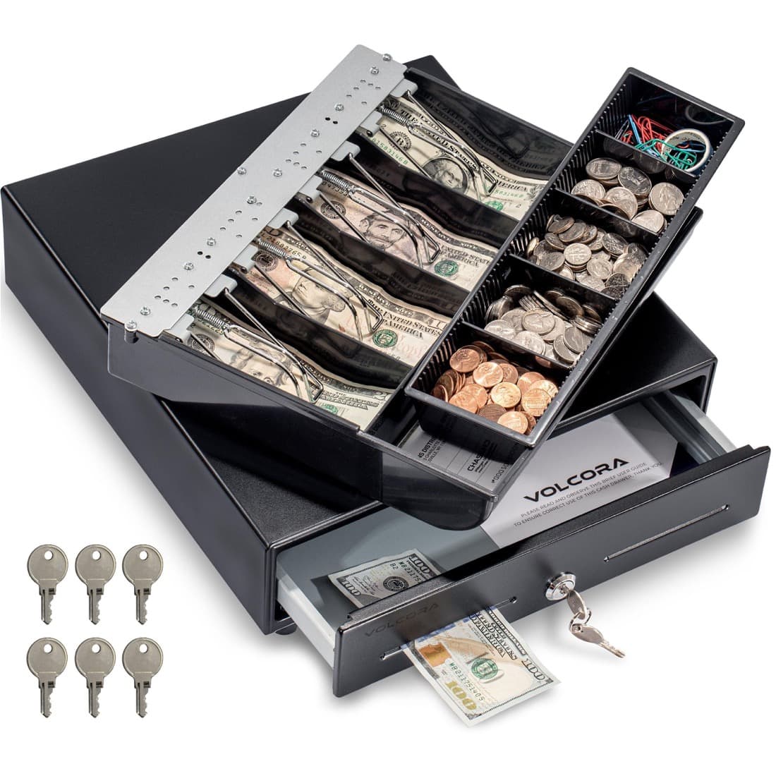Volcora Cash Drawer 13" Black