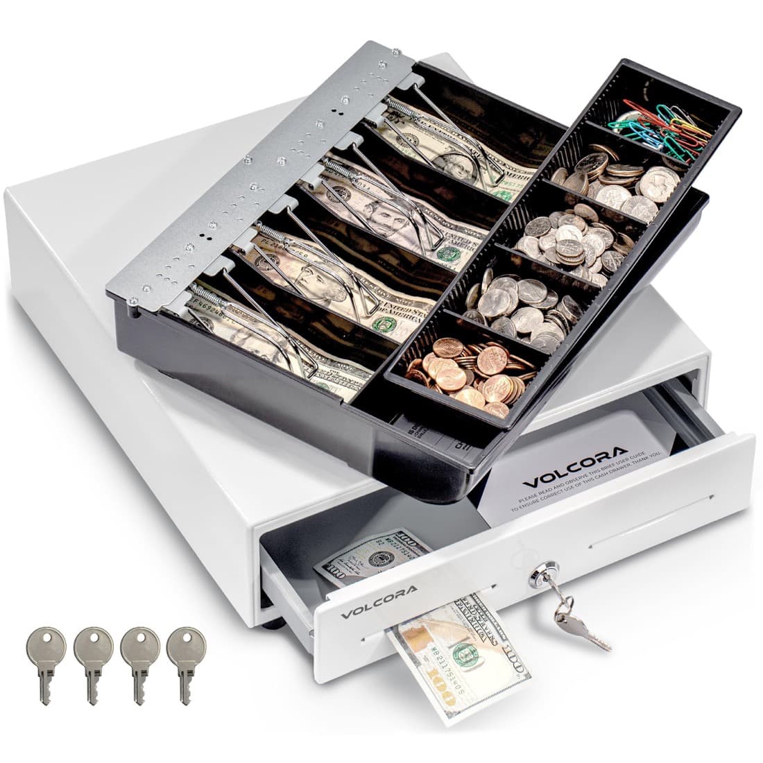 Volcora Cash Drawer 13" White
